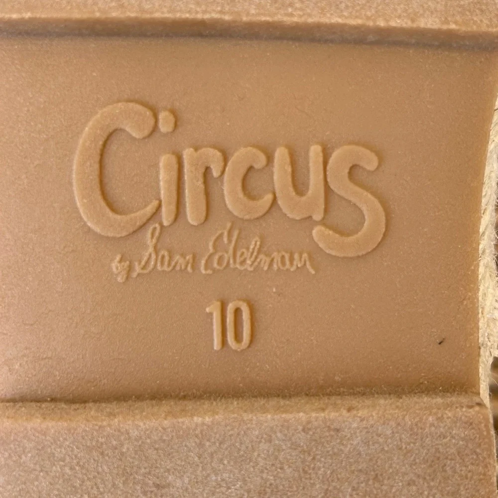 Circus by Sam Edelman Lace Up Espadrille‎ Flats Beige Size 10M